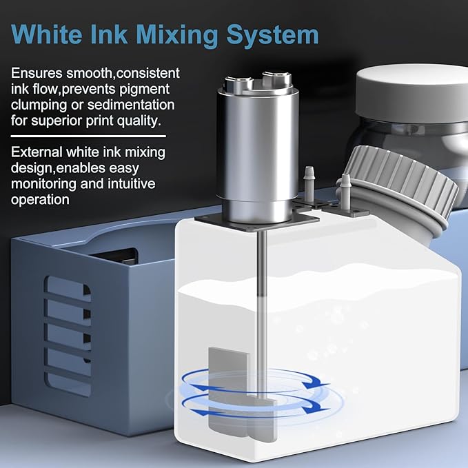 EXPLUX A4 DTF Printer,with XP600 printhead with Anti-Clogging Technology + 200% high Speed Printing,for DIY T-Shirt,Other Textiles,2-Year Ink Included-DeskLoop Office