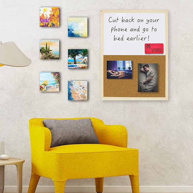 OWLKELA Dry Erase Erasers, Magnetic Whiteboard Erasers 8 Pack, Magnetic Dry Erasers for White Board, White Board Markers Dry Erase, Ideal for Classroom, Home, Office-DeskLoop Office