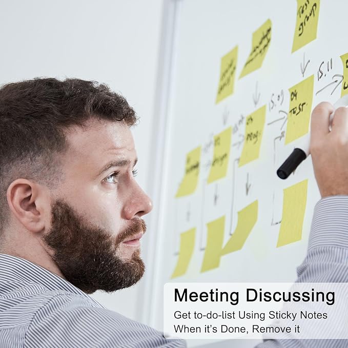 48 Pack 3840 Sheets Pop Up Sticky Notes 3X3 in Bright Color Self Sticky Note Pads Colorful Post Stickies for Office Home School Meeting, 80 Sheets/pad, Yellow-DeskLoop Office