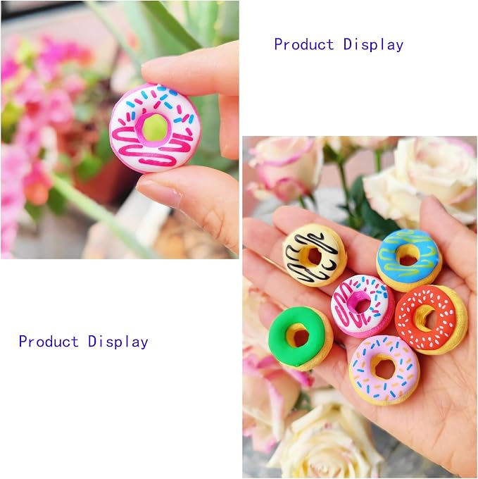 30PCS Cute Fun Donut Erasers for Kids Bulk, Back to School Party Gifts - Image 5