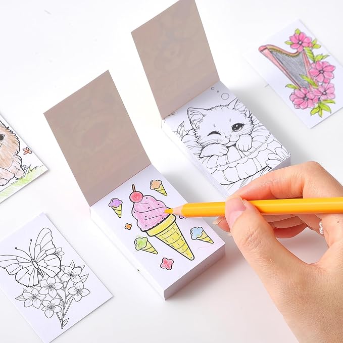 Women's Mini Coloring Book, 6 Pack Small Coloring Books - Image 5