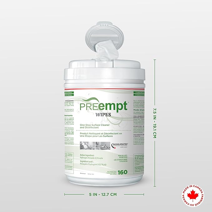 Wipes, 160 Count, Hospital Grade One-Step Surface Cleaner, and Disinfectant-DeskLoop Office