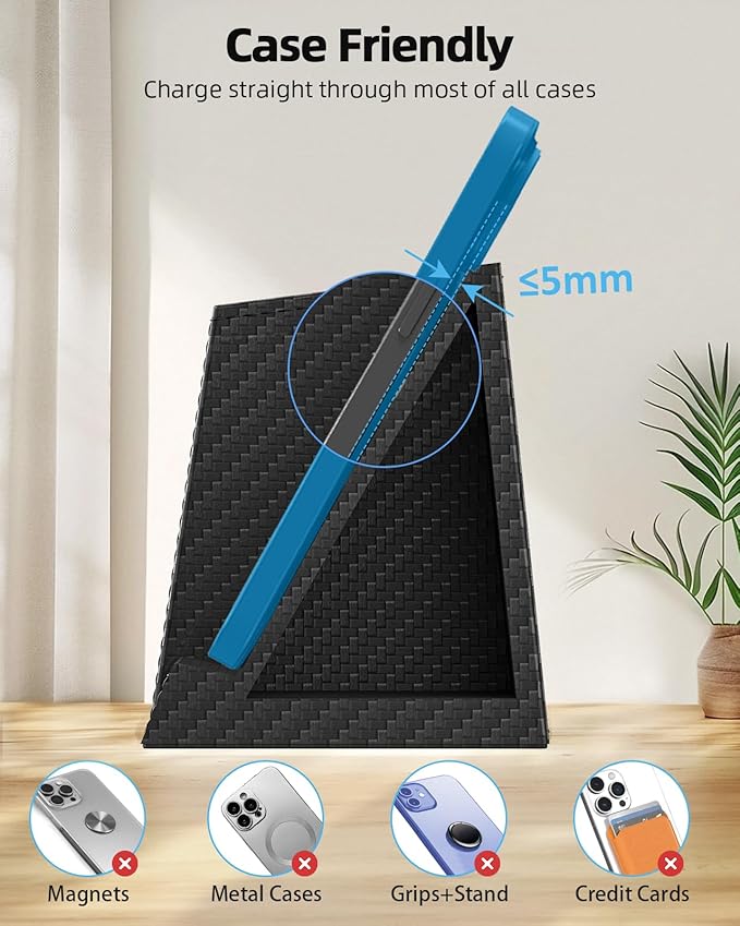 Multifunctional Pen Holder and Organizer for Desk with Wireless Charger, Digital Indoor Thermometer and Humidity Gauge, Home Office Organizers and Storage (Battery Included)-DeskLoop Office