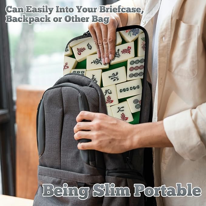 Laptop Sleeve Case Bag 15 inch, Mahjong Slim Carrying Case Durable Handbag Travel Laptop Bag for 15 inch MacBook Air M3/M2/15 Pro/Surface Laptop 7/6/5/4/3/ Dell XPS 15 Plus