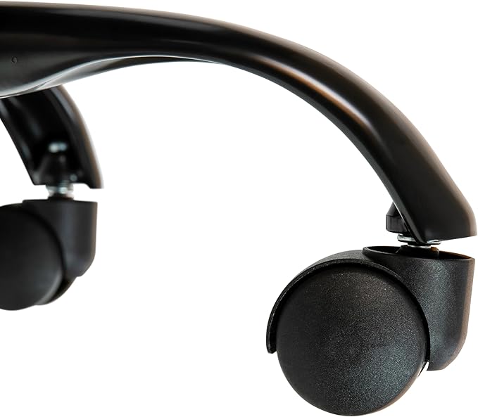 Flash Furniture Whitney High-Back Swivel LeatherSoft Desk Chair with Padded Seat and Armrests, Adjustable Height Padded Office Chair, Black-DeskLoop Office