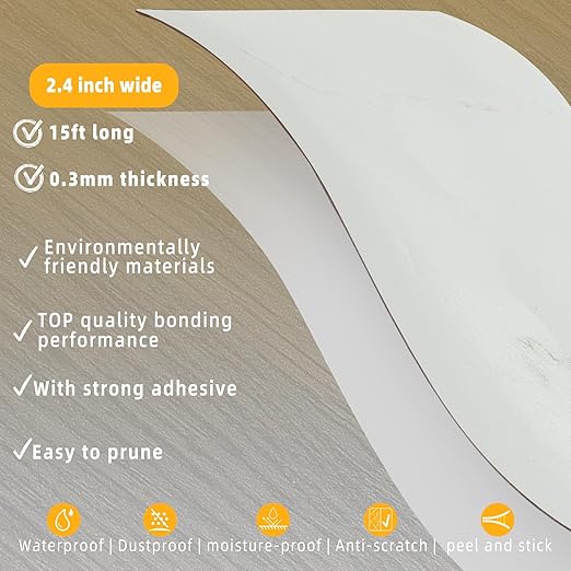 GSCIT Club Wood Grain Repair Tape, 2.4 inch X 15ft Self Adhesive Marble Grain Repair Patch for Tables, Chairs, Baseboards, Doors, Windows, Floors, Handicraft DIY.-DeskLoop Office