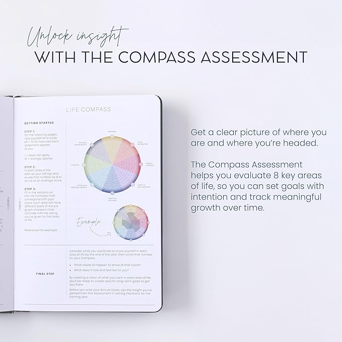 Quarterly Undated Planner - Goal Setting And Weekly Planner, Productivity Tools, Time-Management, Habit Tracker, Cream-DeskLoop Office