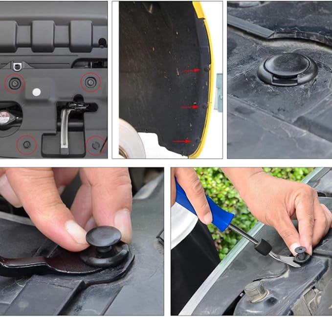 GOOACC 855Pcs Car Push Retainer Clips & Auto Fasteners Assortment -16 Most - Image 9