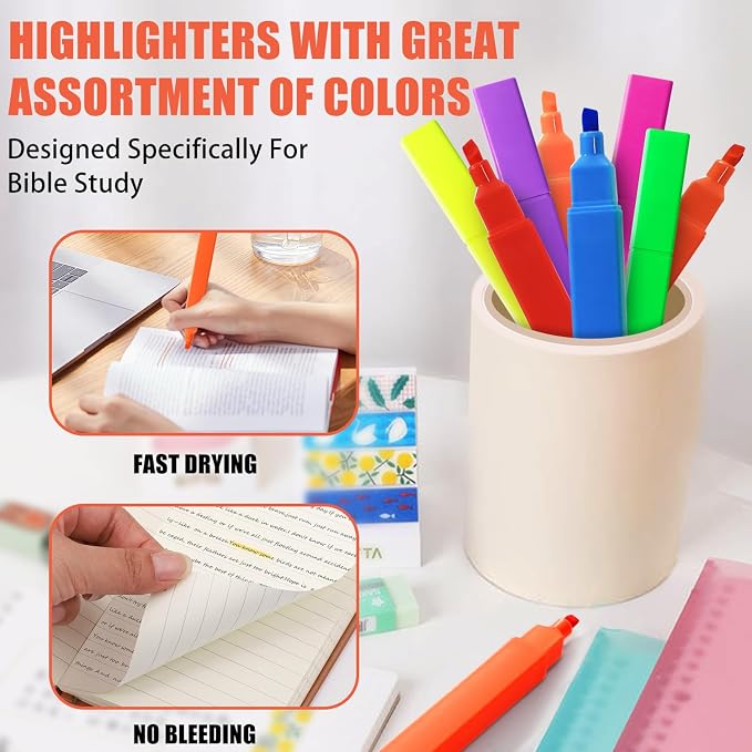 Vitoler Highlighters, Dry Fast, Chisel Tip, high quality - Image 7
