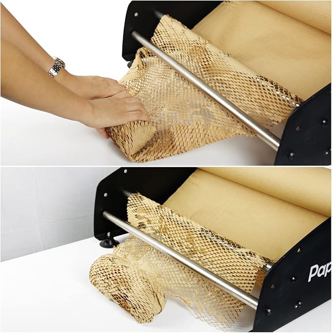 Honeycomb Cushioning Wrap Paper Roll 20" x 1500' Expanding Honeycomb Kraft Packing Paper for Gift Moving Packing-DeskLoop Office