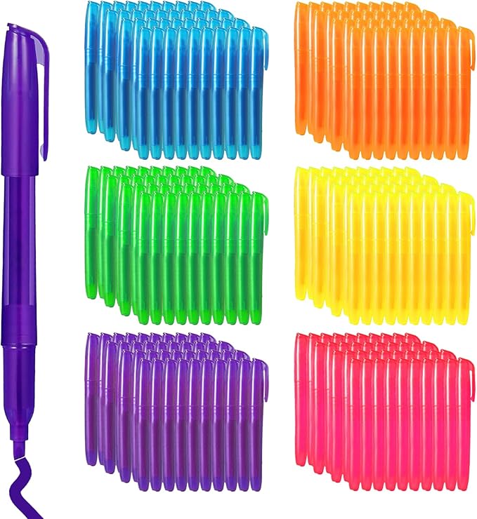 180 Pcs Highlighter Bulk Chisel Tip Multicolor Fluorescent Markers for School Office Classroom Supplies-DeskLoop Office