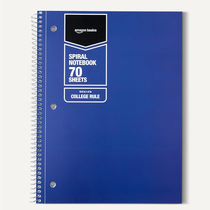 Amazon Basics College Ruled Spiral Notebook, - Image 5