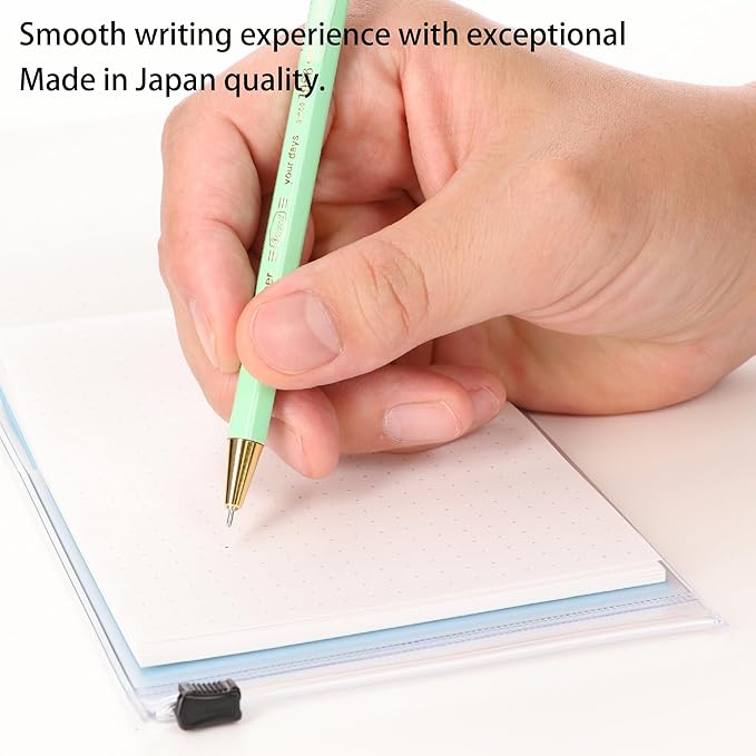 MARK'STYLE Time For Paper – Retro styling Ballpoint Pen, 0.5mm Black Gel Ink, For Office, School, and Journaling | Made in Japan, Refill Included (Navy)-DeskLoop Office