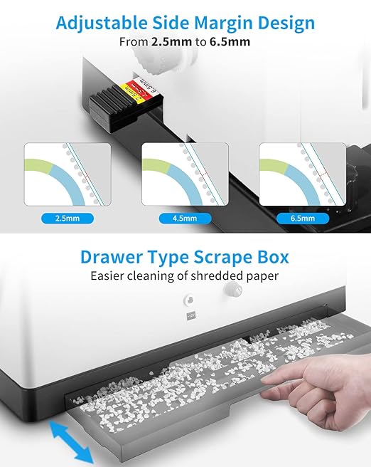 MAKEASY Spiral Coil Binding Machine with 46 Fully Disengaging Pins - Electric Coil Inserter - Adjustable Side Margin, Comes with Free 1 Box Coil Spines & Plier, 20 Sheet Punch Capacity-DeskLoop Office