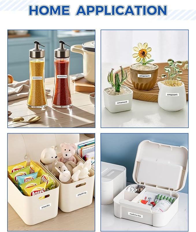 Tze 12mm 0.47" Laminated White Tape Compatible for Brother Label Maker Tape 12mm 0.47" White Tze-231 Tz-231 P Touch Tz 12mm 1/2" Label for PTD210 PT-D220 PTD400 PTD600 PT-D610BT, 4-Pack-DeskLoop Office