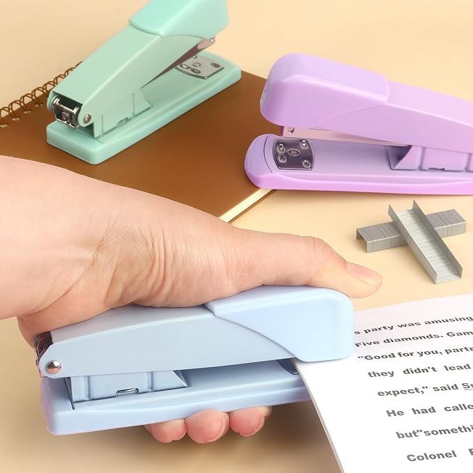 Tamaki Stapler, Office Stapler, Staplers for Desk(Blue)-DeskLoop Office