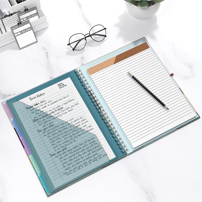 Hongri Clipboard Folio with Refillable Lined Notepad, 8.5 x 11 Folders with - Image 7