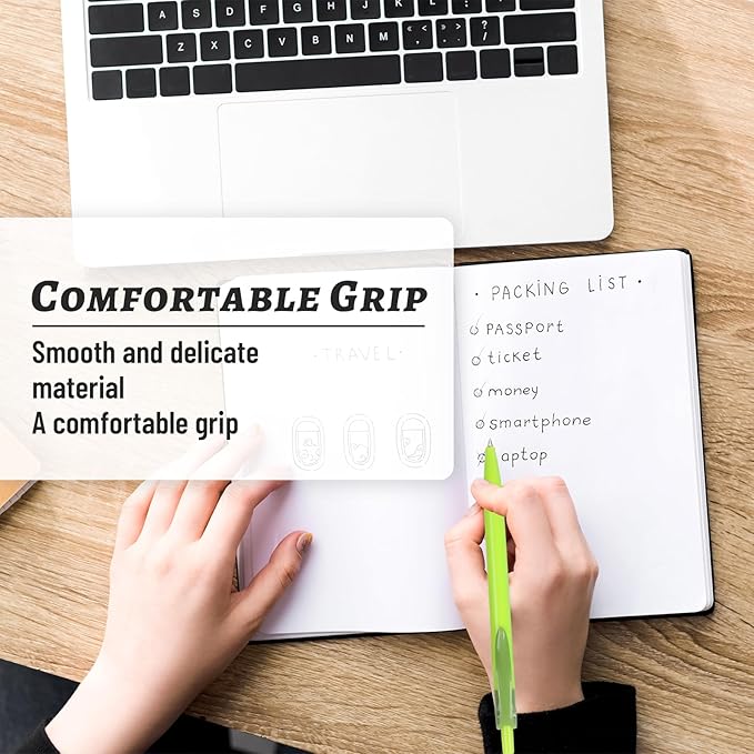 Yuxingrong Retractable Ballpoint Pens 1.0mm, Smooth Writing Black Ink Click Pens, Comfort Grip & Anti-Slip Design, Quick-Dry Oil-Based for Office, School, Journaling, Planner 50Pack-DeskLoop Office