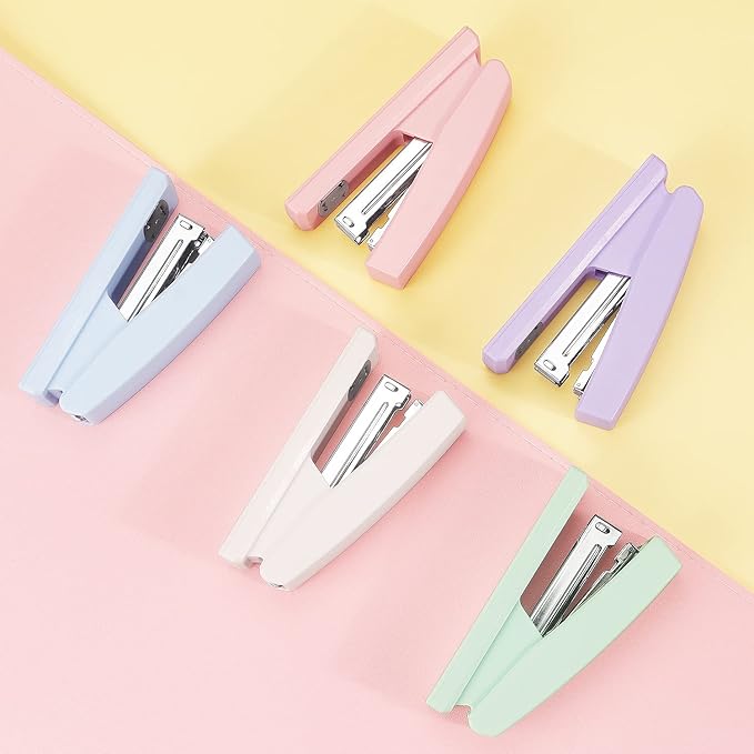 Tamaki Stapler, Office Stapler, Small Staplers for Desk, Purple-DeskLoop Office