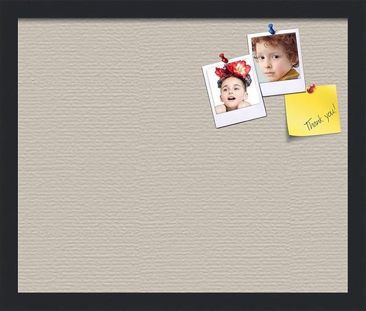 PinPix 18x15 Inch Cork Bulletin Board. This Decorative Framed Pin Board Comes with Desert Pastel Design and a Satin Black Frame. Ideal for Home Office Decor or Message Board (PinPix-1815)-DeskLoop Office