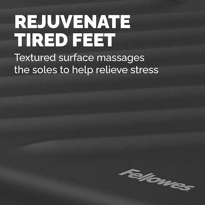 Fellowes Breyta Ergonomic Adjustable Foot Rest Black-DeskLoop Office