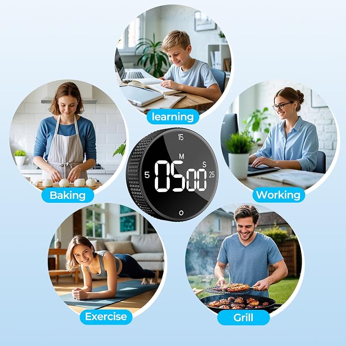 Rechargeable Magnetic Kitchen Timer - Image 8