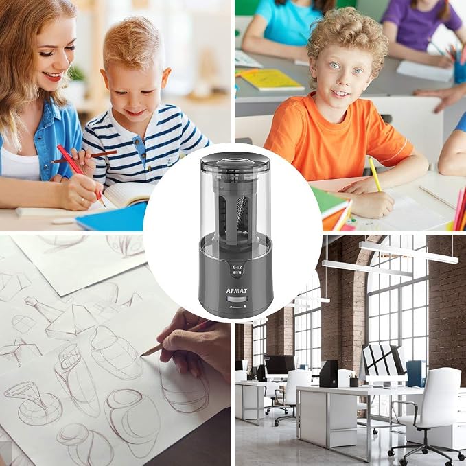 AFMAT Electric Pencil Sharpener, Heavy Duty Pencil Sharpeners - Image 7