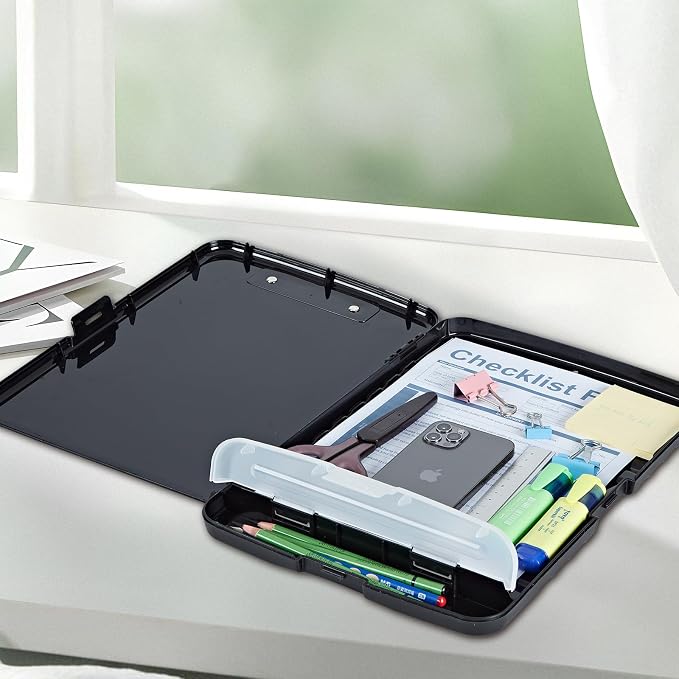 A4 Clipboard with Storage Pen Holder, Clipboards Organizer Nursing Clipboard - Image 7