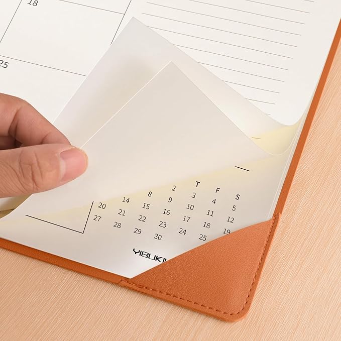 Desk Calendar 2025-2026 with Desktop Mat, 22x17 inch Large Desk Pad Calendar July 2025 to June 2026, Big Desk Planner for Home Office and School, Brown-DeskLoop Office