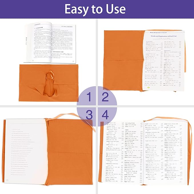 KICNIC Cloth Book Covers 7 Pcs, 6"x9" Stretchable Book Sox Suitable for Most Hardcover Books Up to 8.5”X9.5”, Washable and Reusable Protective Cover for Textbooks-DeskLoop Office