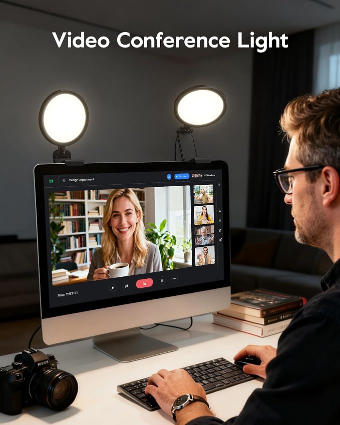 Computer Zoom Lighting for Video Conference, 3000K-6500K for Video - Image 9