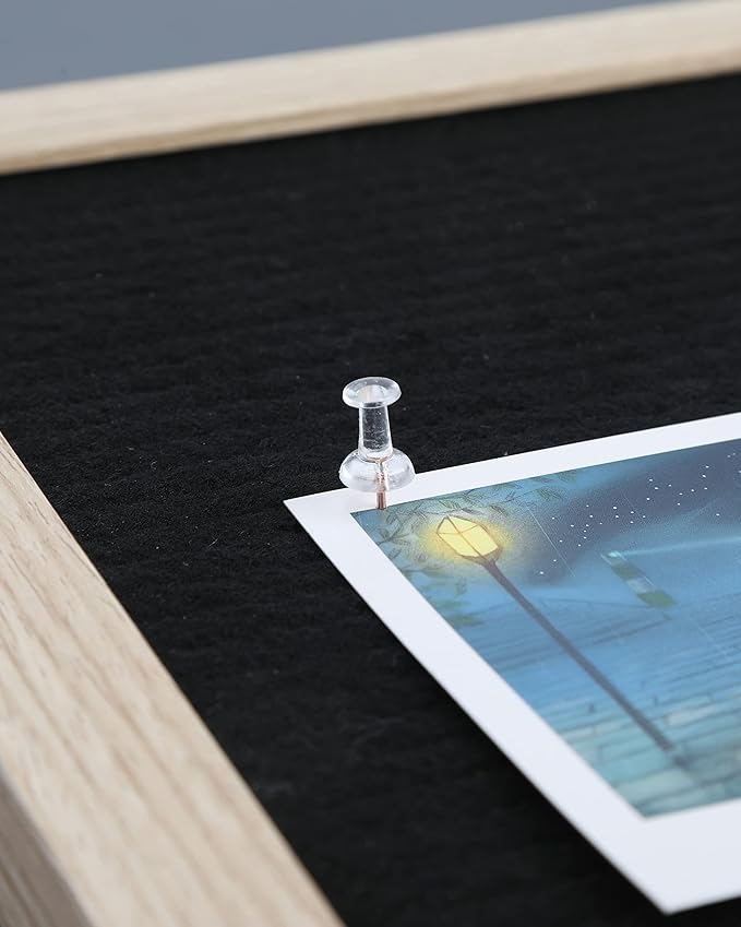 PAPERPAL 280 Rose Gold Push Pins for Cork Board, Clear Thumb Tacks for Wall Hangings, Pushpins for Office School & Personal Use, Standard Size Push Pin Tacks-DeskLoop Office