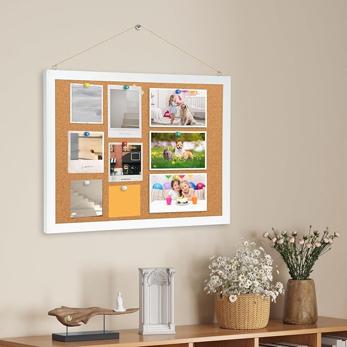 60Pcs Push Pins for Bulletin Board, Thumb Tacks for Cork Board, Colorful Plastic Head, Steel Tip, Thumbtacks for Wall Poster Photo Maps Pictures Office Home Decor-DeskLoop Office