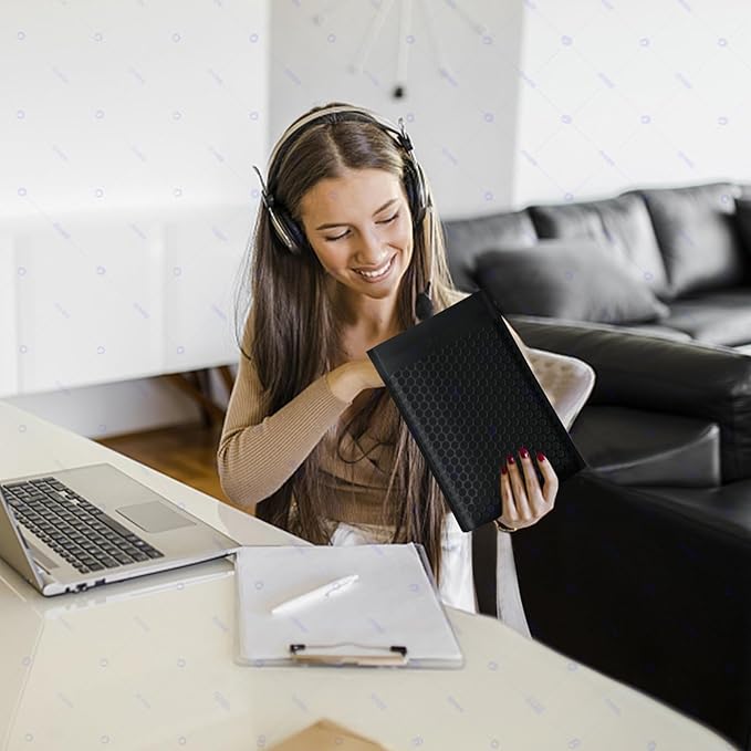 Bubble Mailers 8.5x11inch 40Pack Black Bubble Mailers Self-Seal Padded Mailing Envelopes Bubble Opaque Padded Mailer for Small Businesses to Package and Mail Jewelry Cosmetics#2-DeskLoop Office