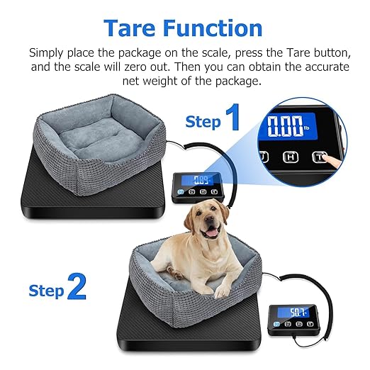 440lb Shipping Scale, 0.35oz High Accurate Digital Package Scale with Hold/Tare Function, Weight Scale for Packages, Luggage, Small Business, Home Use, Battery & Charging Cable Include-DeskLoop Office