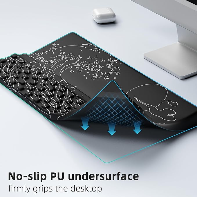 Ospelelf Wrist Support With Keyboard Stand, Comfy Ergonomic Riser Holder for Office Home-DeskLoop Office