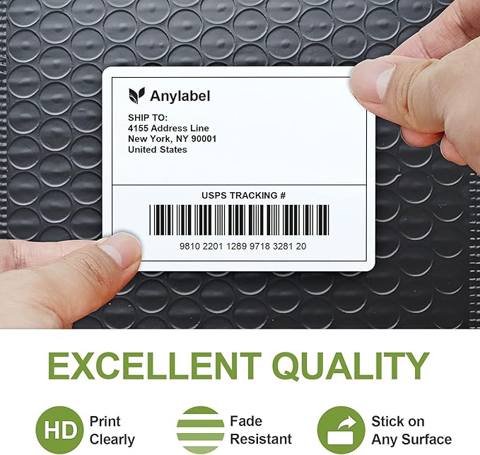 4" x 3" Direct Thermal Labels, Thermal Printer Labels for Shipping Address Barcodes, Thermal Stickers Compatible with Zebra, Rollo, Munbyn Thermal Labels Printers (12 Rolls, 500 Labels/Roll)-DeskLoop Office