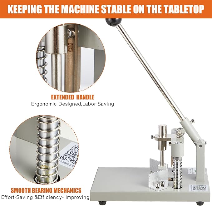 WILLBOND Corner Rounder Cutter Machine Heavy Duty Paper Punch Cutter with R6mm R10mm Interchangeable Dies Metal Corner Rounder Punch for Office, Business, Heavy Cardstock, Plastic, Aluminum Sheet-DeskLoop Office