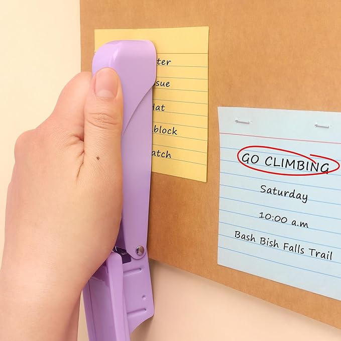 Tamaki Stapler, Office Stapler, Staplers for Desk(Purple)-DeskLoop Office