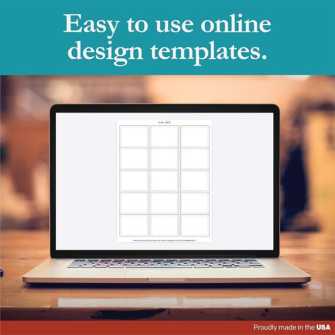 Premium Label Supply White Sticker Labels – 2.625" x 2" – Laser/Inkjet Compatible – (15 per Sheet), 1000 Sheets – 15,000 Total Adhesive Labels-DeskLoop Office