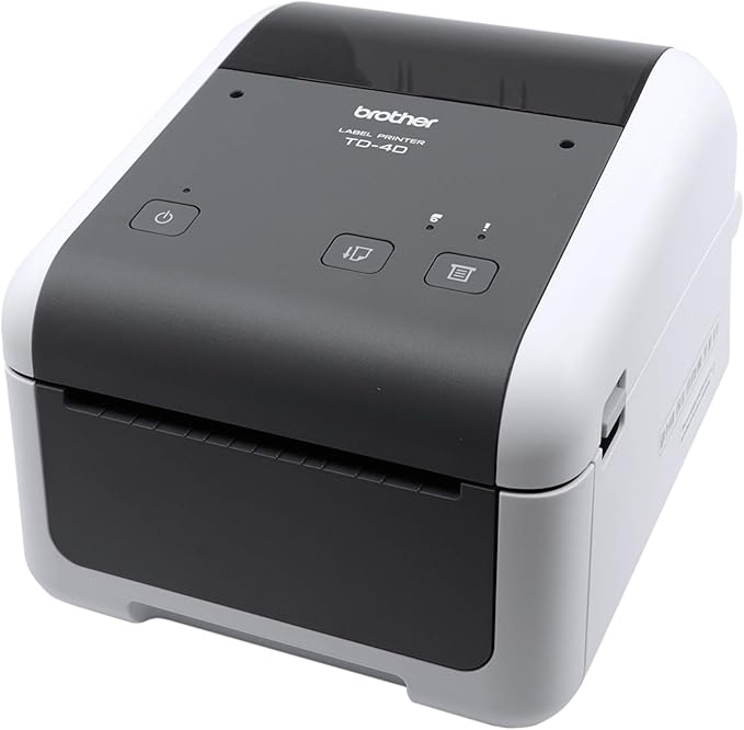 Brother TD4410D 4-inch Thermal Desktop Barcode and Label Printer, for Labels, Barcodes, Receipts and Tags, 203 dpi, 8 IPS, Standard USB and Serial, 6.1"x7.1"x8.8"-DeskLoop Office