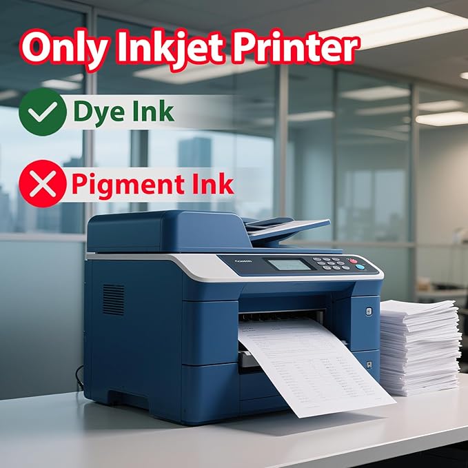 Uinkit Glossy Photo Paper 13x19inches100 Sheets 180Gsm 48lbs Professional Glossy Photographic Paper Compatible with Inkjet Printer Use DYE INK 180GSM-DeskLoop Office