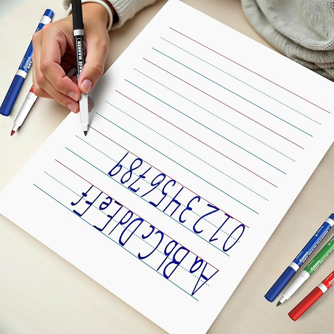 Comix Low Odor Dry Erase Markers, Fine Tip Whiteboard Markers, 36 Bulk 12 Assorted Colors Markers for Kids Teachers Office & School Supplies-DeskLoop Office