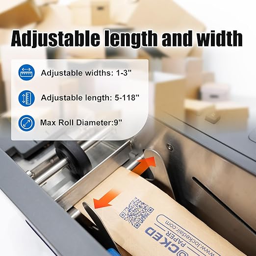 Automatic Kraft Tape Dispenser, Up to 3" Width, One-Touch Moistening & Heating, Grey, LockedPaper-EG100-DeskLoop Office