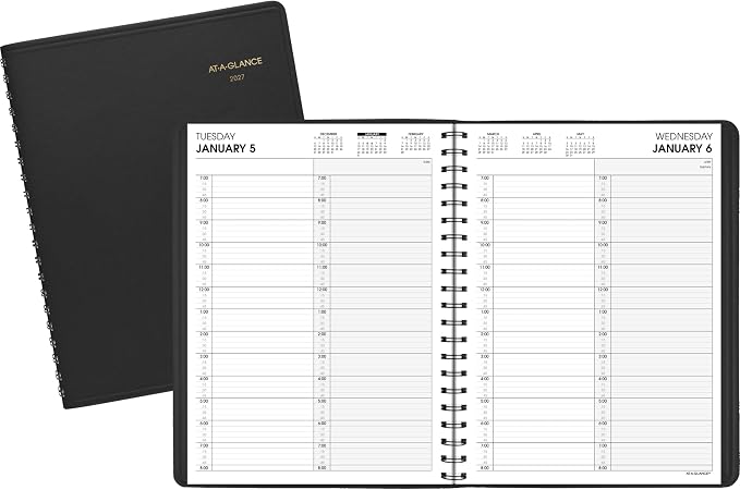AT-A-GLANCE 2027 Appointment Book Planner, Daily Group Planner, Two Person - Image 8