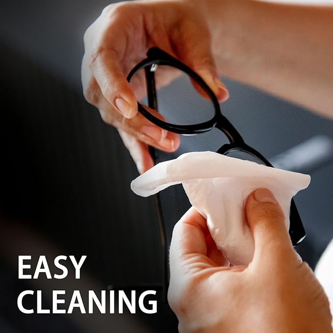 Anti Fog Wipes for Glasses, 240 Count,Pre-Moistened Cleaning Wipes, Lens Cleaner Wipe for Eyeglasses,Sunglasses,Goggles,Screen,Phone,Individually Wrapped Eye Glasses Cleaner-DeskLoop Office