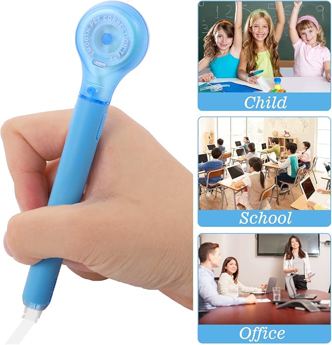 BESARME 12 Pieces White Out Tape Pen, Cute Whiteout Correction Tape Pen - Image 6