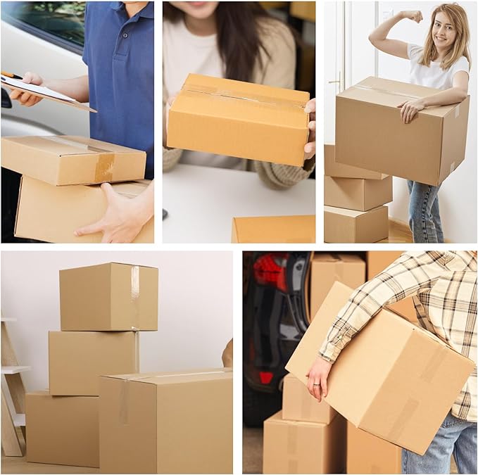 Swihauk 1.88 in x 66.6 YDs Heavy Duty Packing Tape with Dispenser, Strong & Durable Shipping Tape, Packaging Tape, Clear Package Tape for Shipping Moving Storage and Mailing, 6 Roll + 2 Dispenser-DeskLoop Office