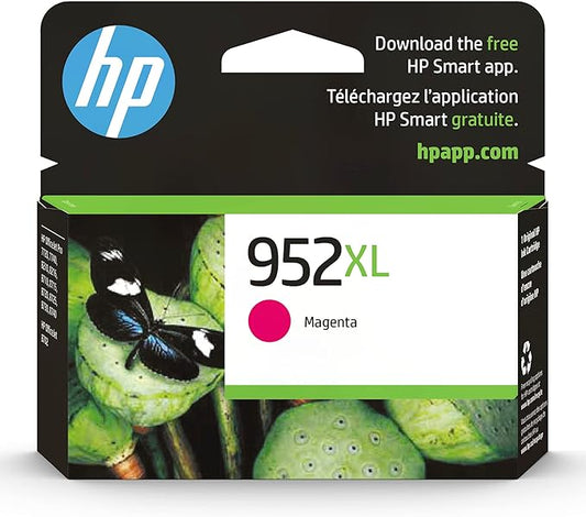 HP 952XL Magenta High-yield Ink Cartridge | Works with HP OfficeJet 8702, HP OfficeJet Pro 7720, 7740, 8210, 8710, 8720, 8730, 8740 Series | Eligible for Instant Ink | L0S64AN-DeskLoop Office