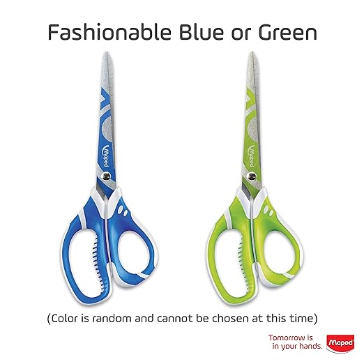 Maped - Zenoa Fit Soft Grip Student 7 Inch Scissors - Comfortable - Fashionable-DeskLoop Office